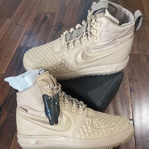 Nike Air Force lunar force Duck boot Mens 11 Tan New